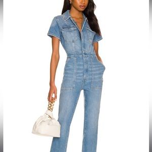Good American Fit For Success Denim Jumpsuit